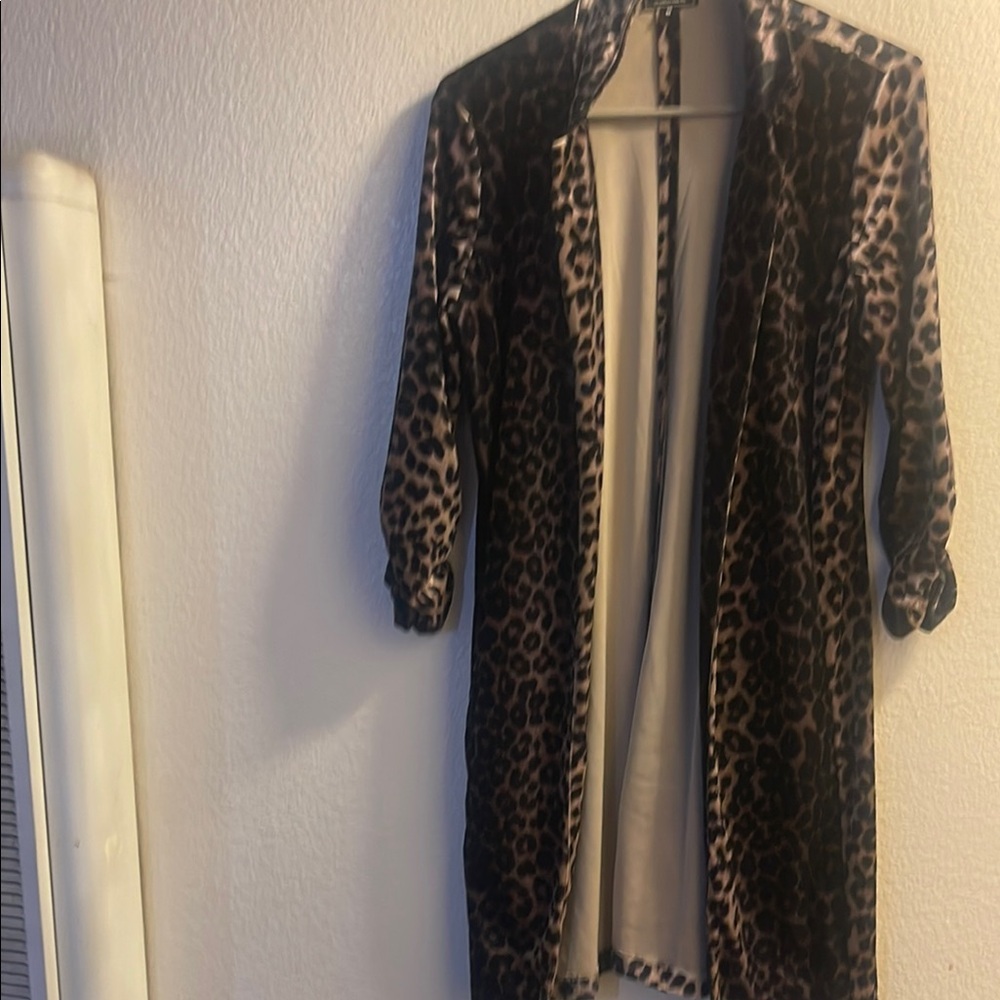 Have Leopard Print Cape Jacket